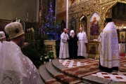 Великая вечерня в праздник Рождества Христова в Александро-Невском соборе