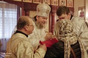 В Лазареву субботу глава Нарвской епархии совершил Литургию на Архиерейском подворье в Нарва-Йыэсуу_17
