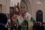 В канун Вербного воскресенья епископ Нарвский и Причудский Лазарь возглавил Всенощное бдение в кафедральном Нарвском Воскресенском соборе