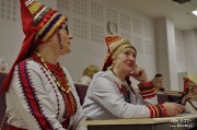 Эрзянская поэтесса, член Союза писателей России Татьяна Мокшанова в Таллинском университете