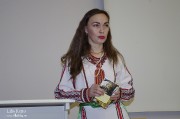 Эрзянская поэтесса, член Союза писателей России Татьяна Мокшанова в Таллинском университете