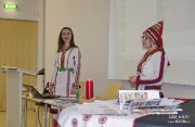 Эрзянская поэтесса, член Союза писателей России Татьяна Мокшанова в Таллинском университете