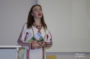 Эрзянская поэтесса, член Союза писателей России Татьяна Мокшанова в Таллинском университете