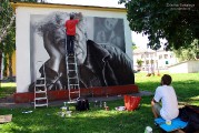 В Витебске появился необычный портрет Марка Шагала