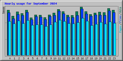Hourly usage for September 2024